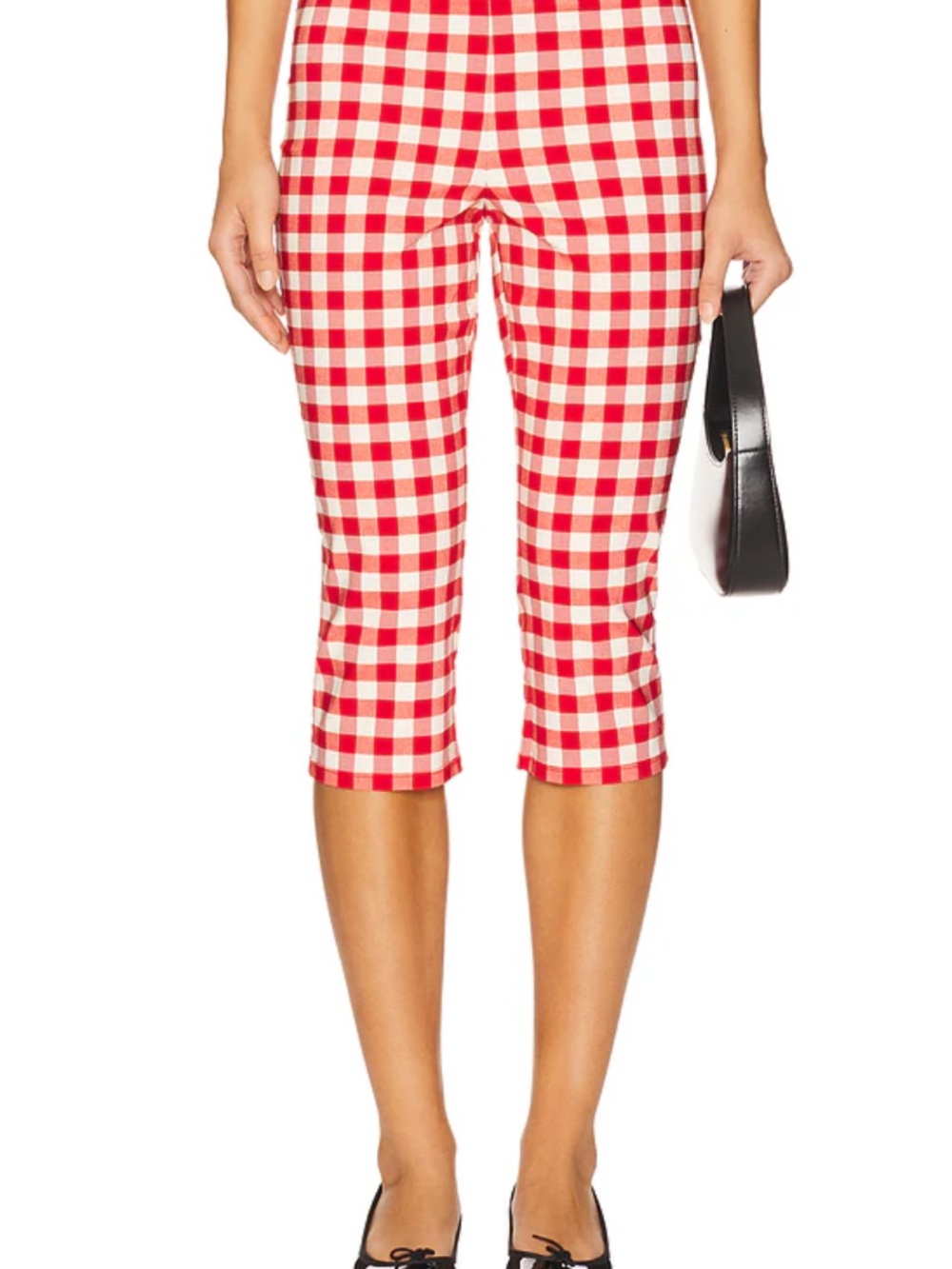 LPA Red and Cream Gingham Pants
